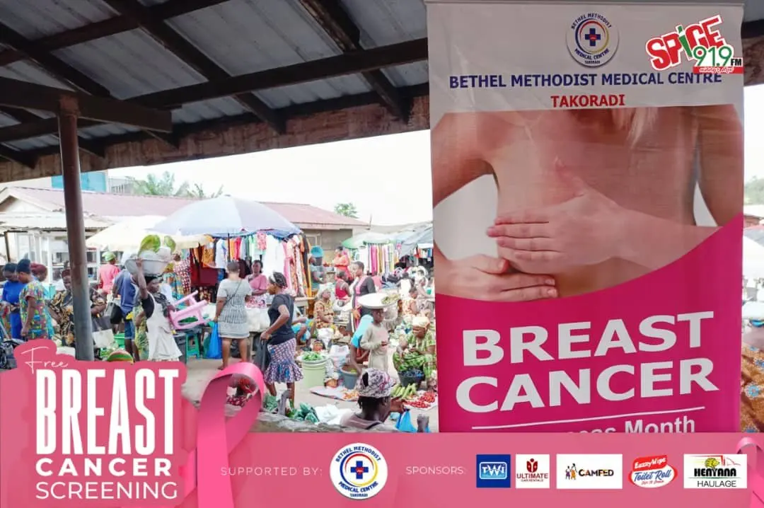 Ultimate Car Rentals Ghana Champions Successful Breast Cancer Screening Event at Assakae Market