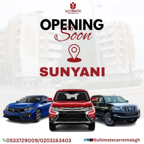 Ultimate Car Rentals Ghana Opens New Sunyani Office