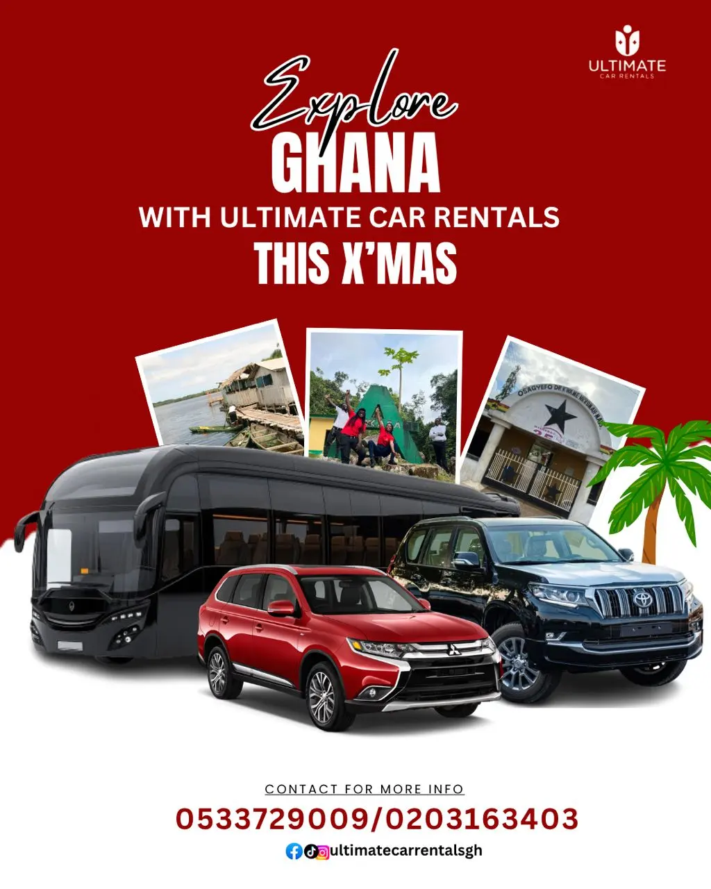 Explore Ghana with Ultimate Car Rentals Ghana This December