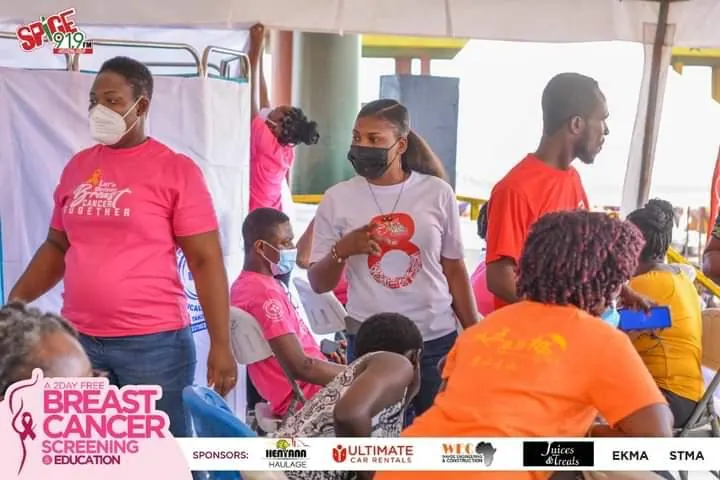 Free breast cancer screening and education event supported by Ultimate Car Rentals Ghana