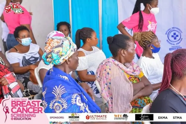 Free breast cancer screening and education event supported by Ultimate Car Rentals Ghana