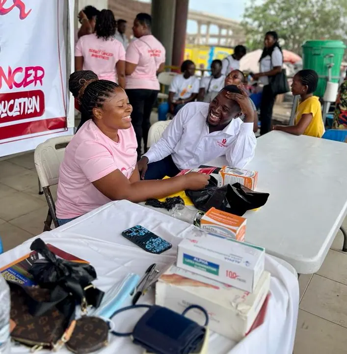 Free breast cancer screening and education event supported by Ultimate Car Rentals Ghana