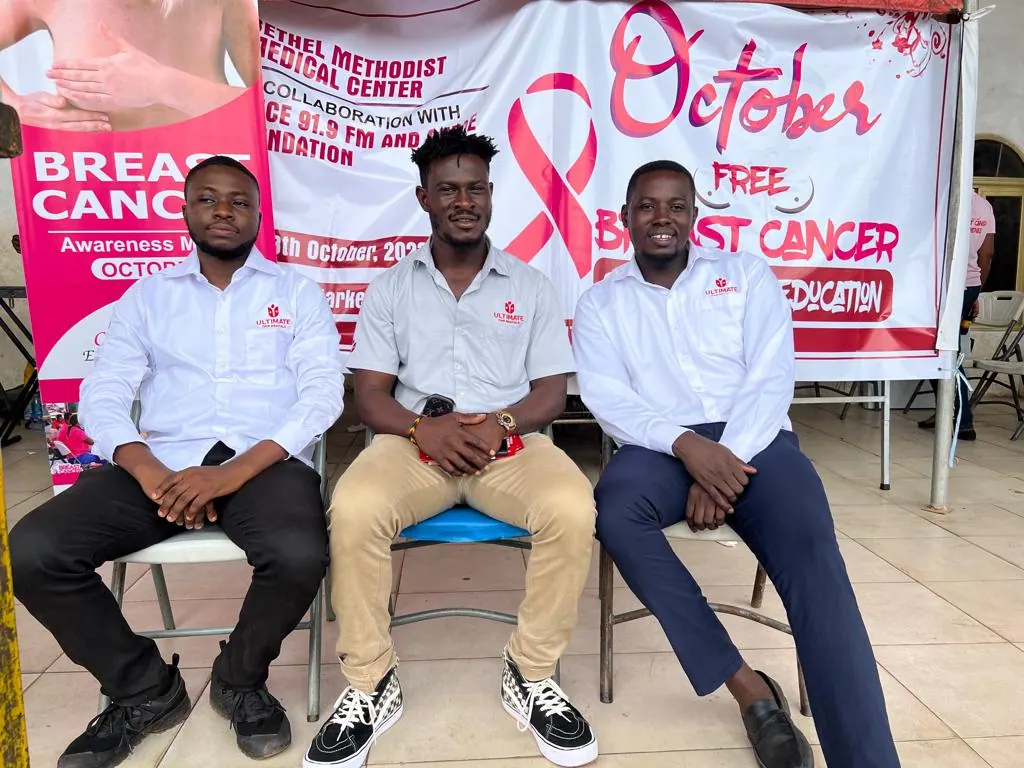 Free breast cancer screening and education event supported by Ultimate Car Rentals Ghana