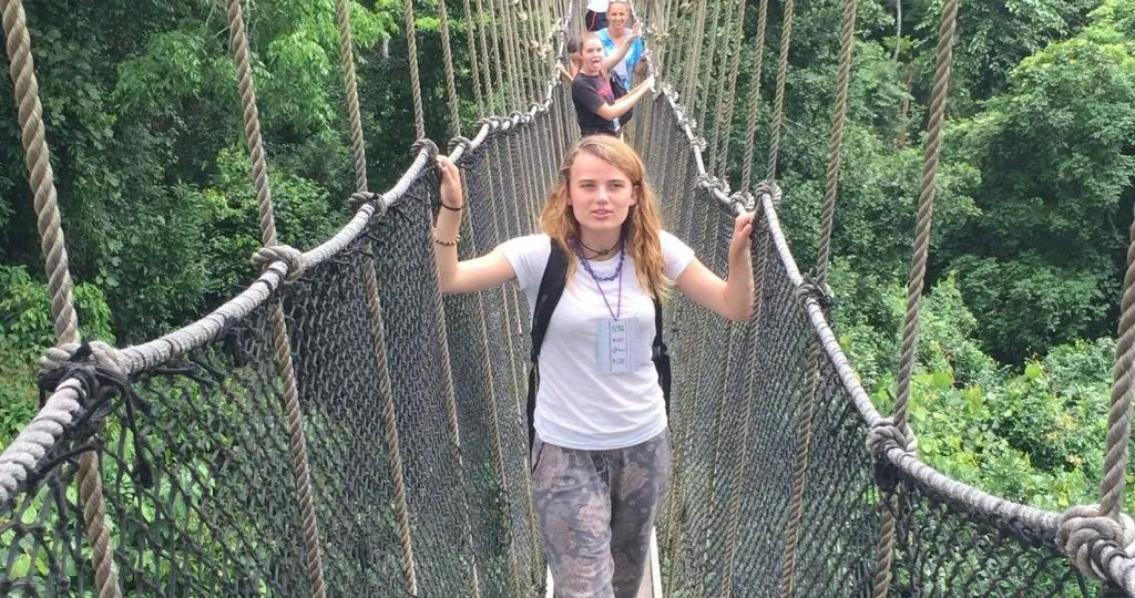 Canopy walkway at Kakum National Park